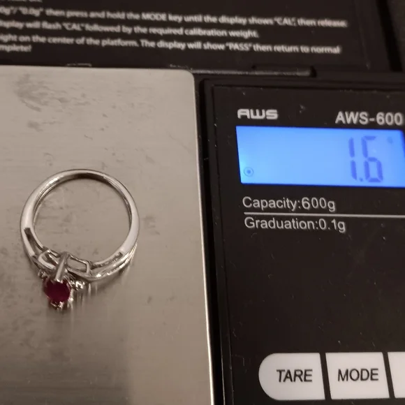 ❗️LAST DROP! 10K White Gold Ring Kay Jewelers Lab Ruby Diamonds Solid real 10kt - Picture 5 of 8